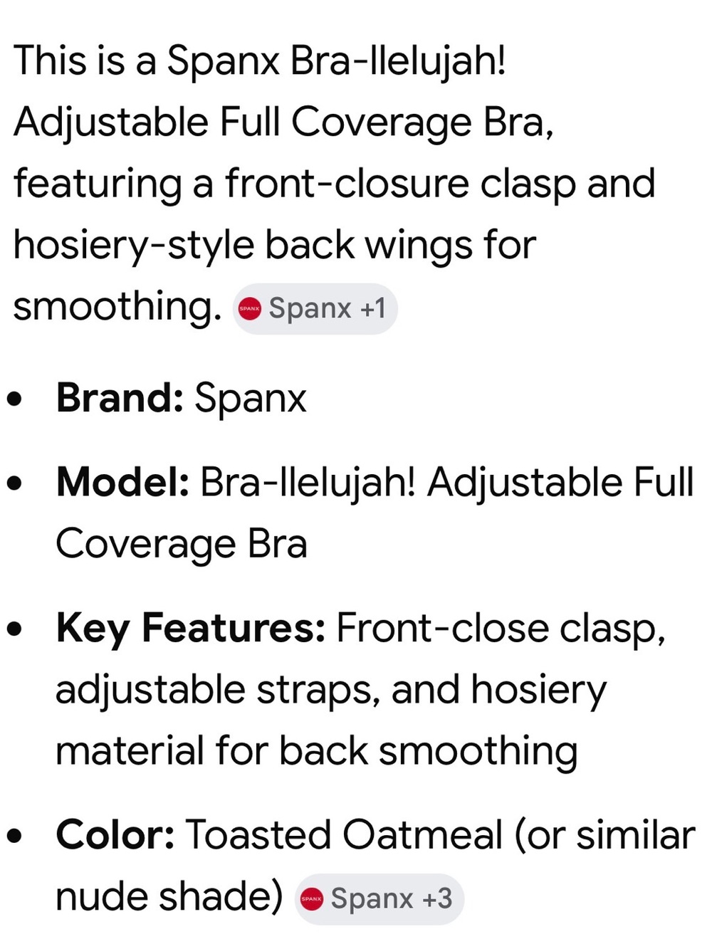 VGUC Two (2) 38C SPANX full coverage
Bra-llelujah! adjustable strap bras - Picture 5 of 16